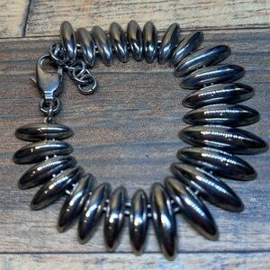 Vintage Silver Beaded Bracelet E60